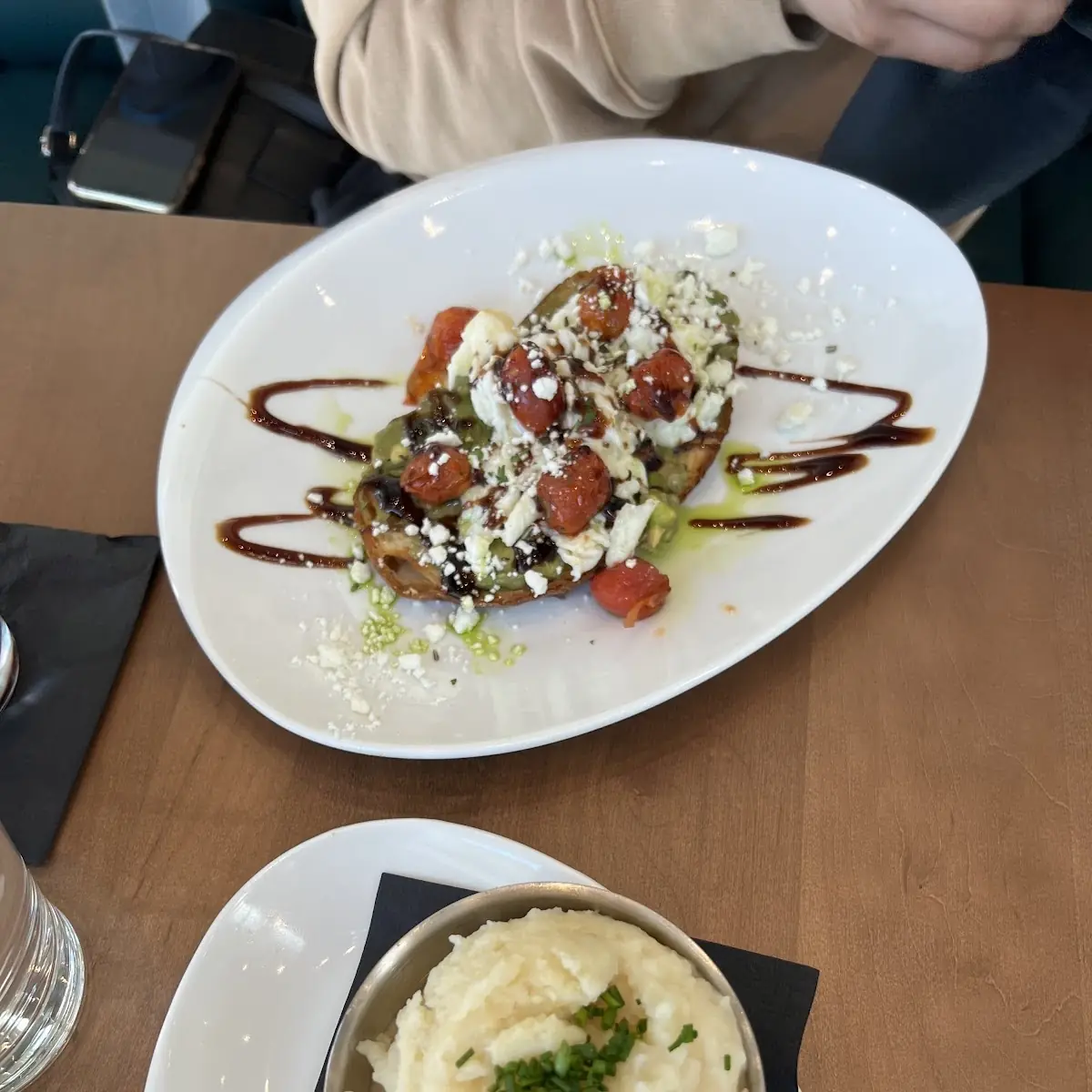 Avocado Toast with Side of Mashed Potatoes