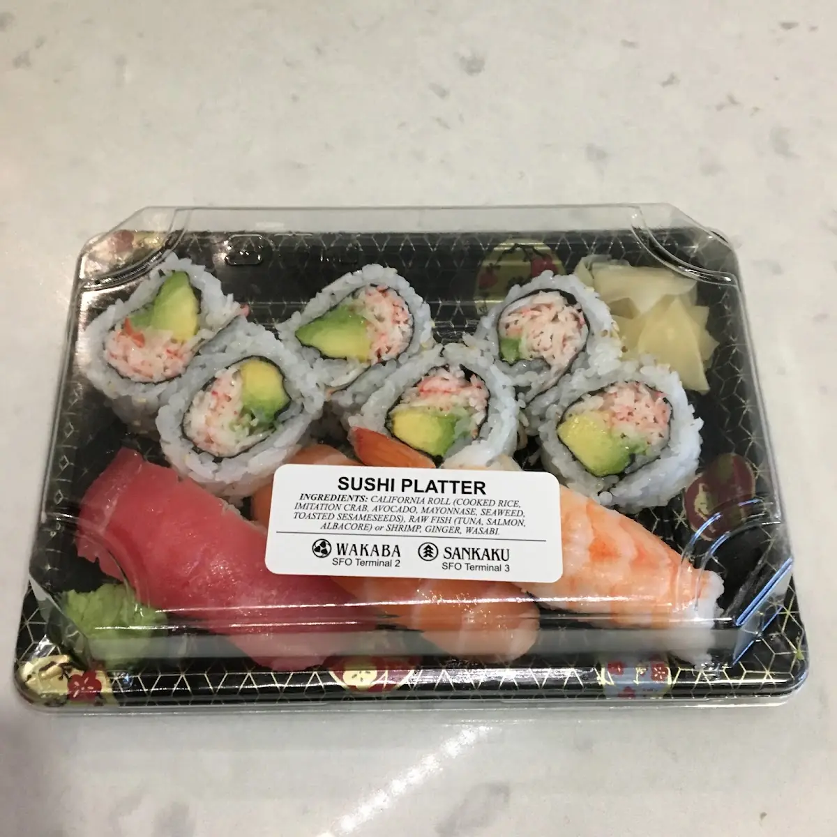 Assorted Sushi and California Rolls