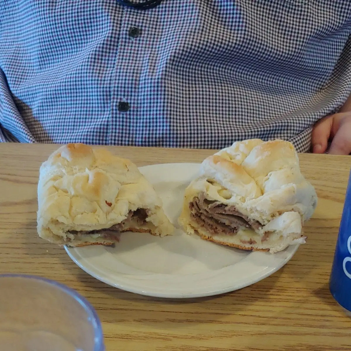 Onion with Roast Beef and Pepper Jack Rollup