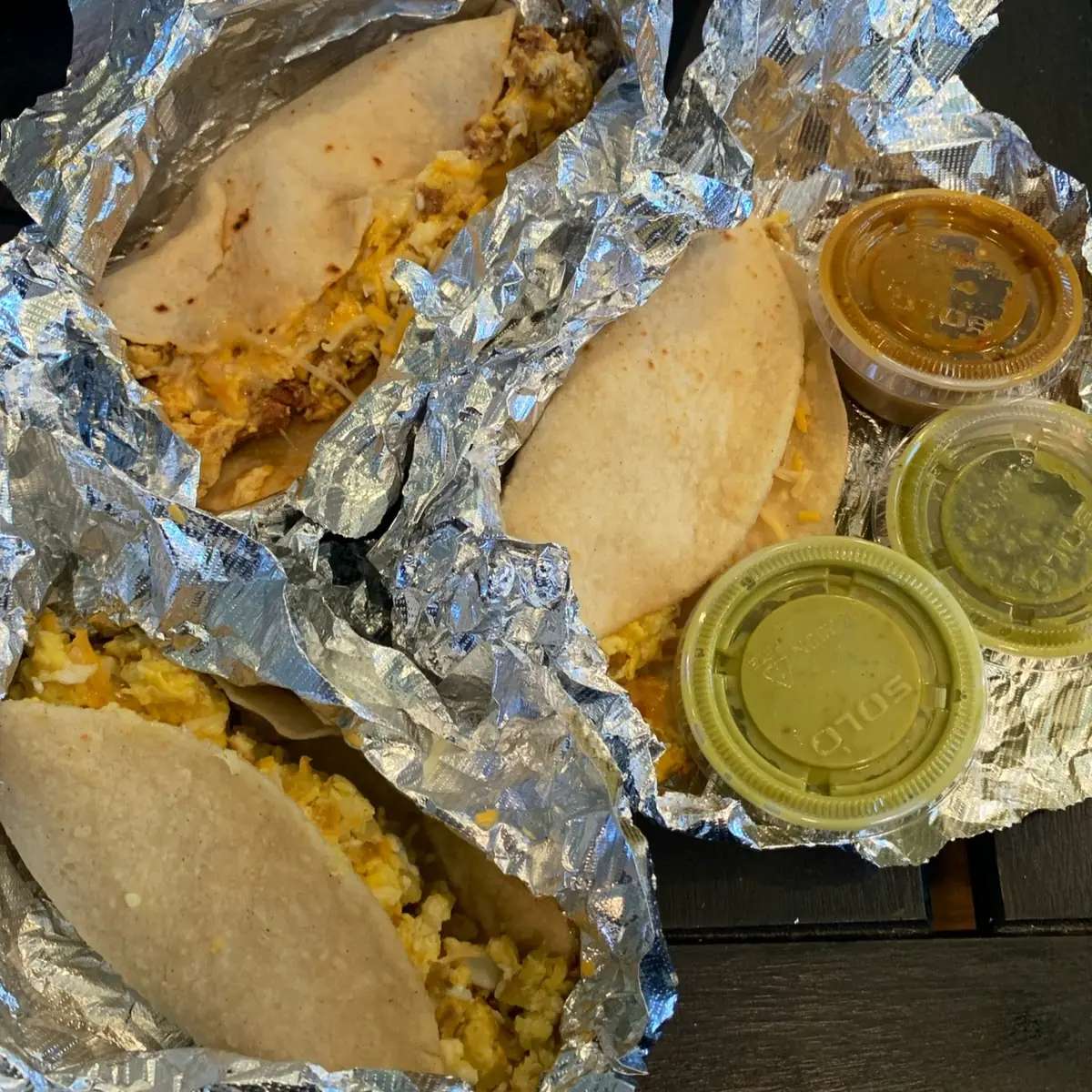 Chorizo Egg and Cheese Taco