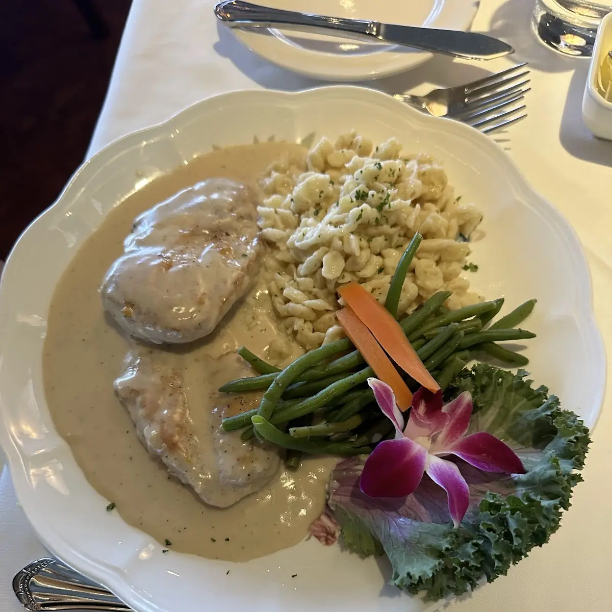 Chicken Rahm Schnitzel
