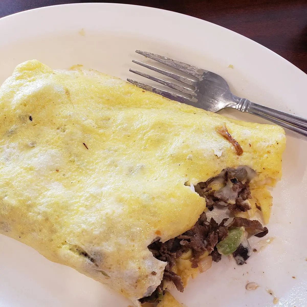 Philly Cheesesteak Omelet