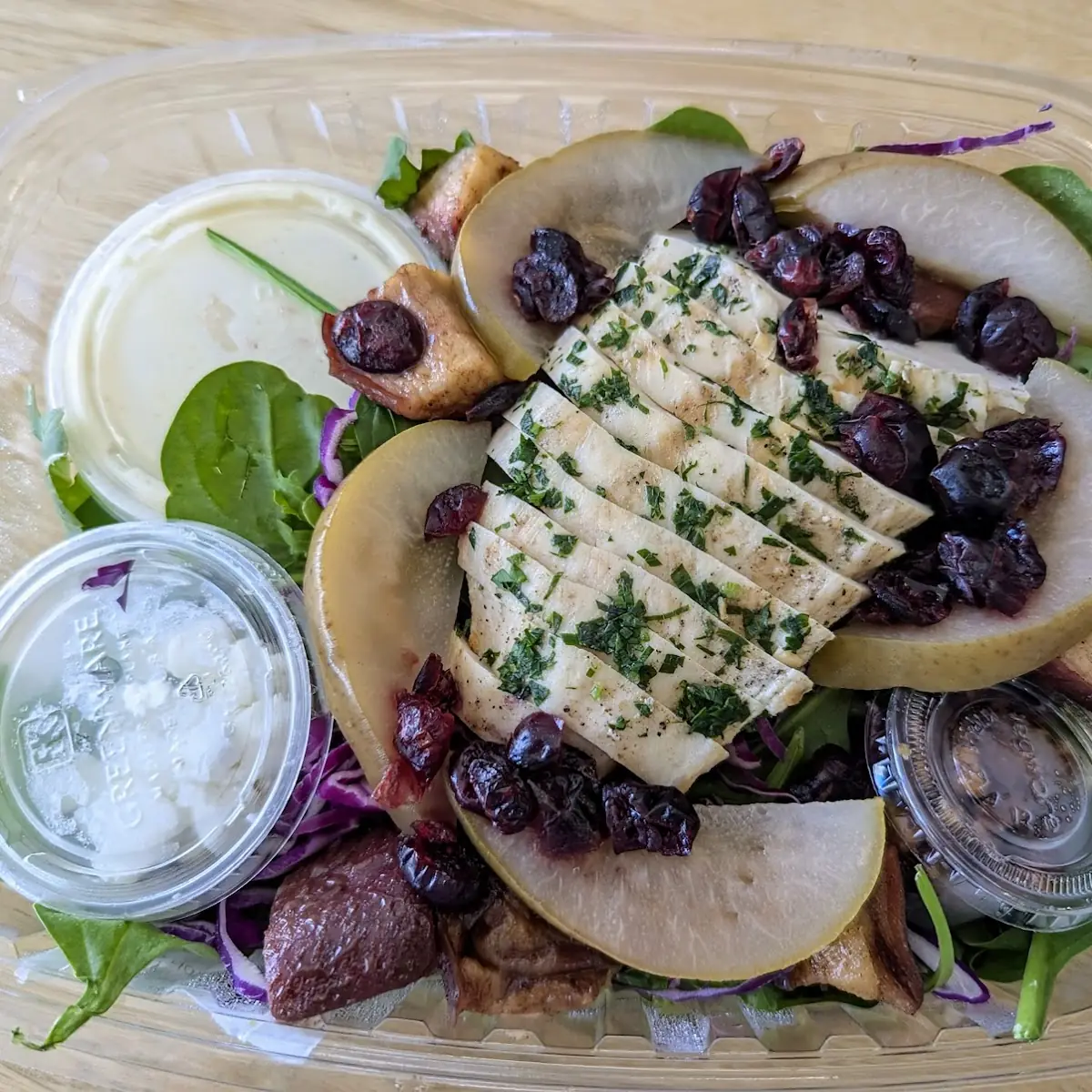 Fall Salad with Honey Lemon Chicken