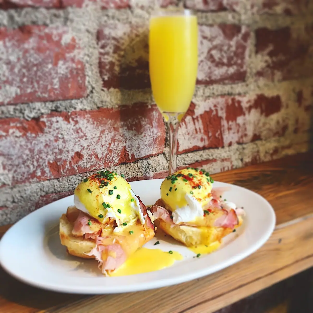 Maple Block Eggs Benedict