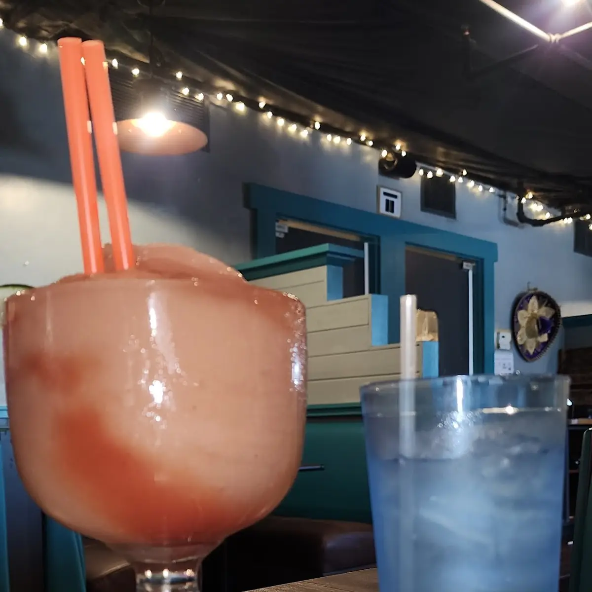 Mango Margarita and Water