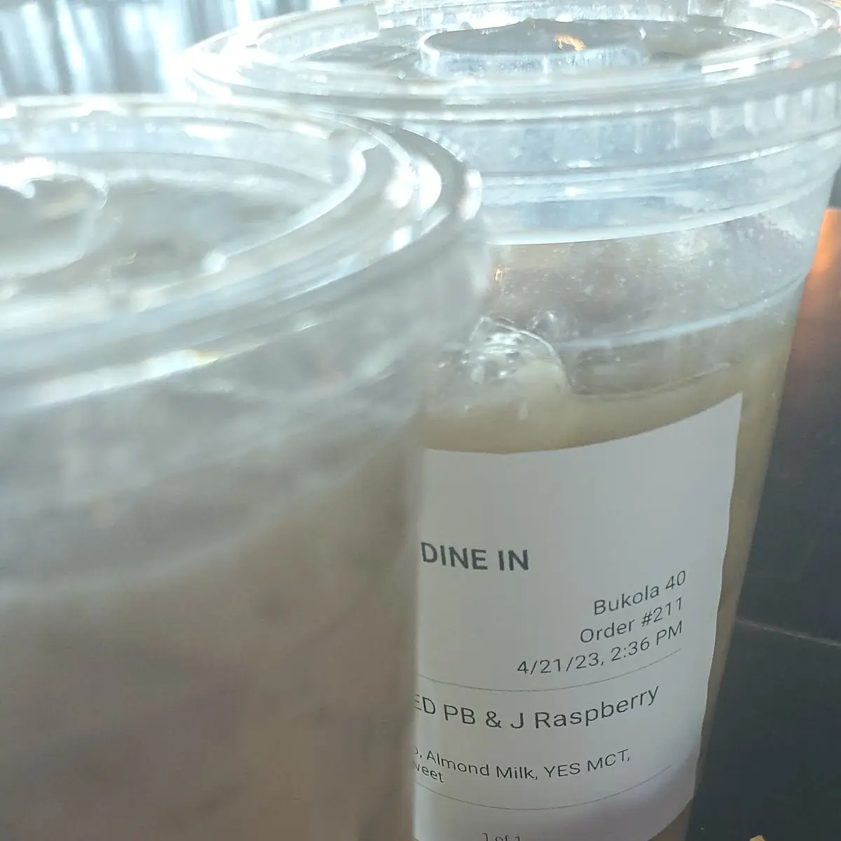 PB&J & Raspberry Iced Latte