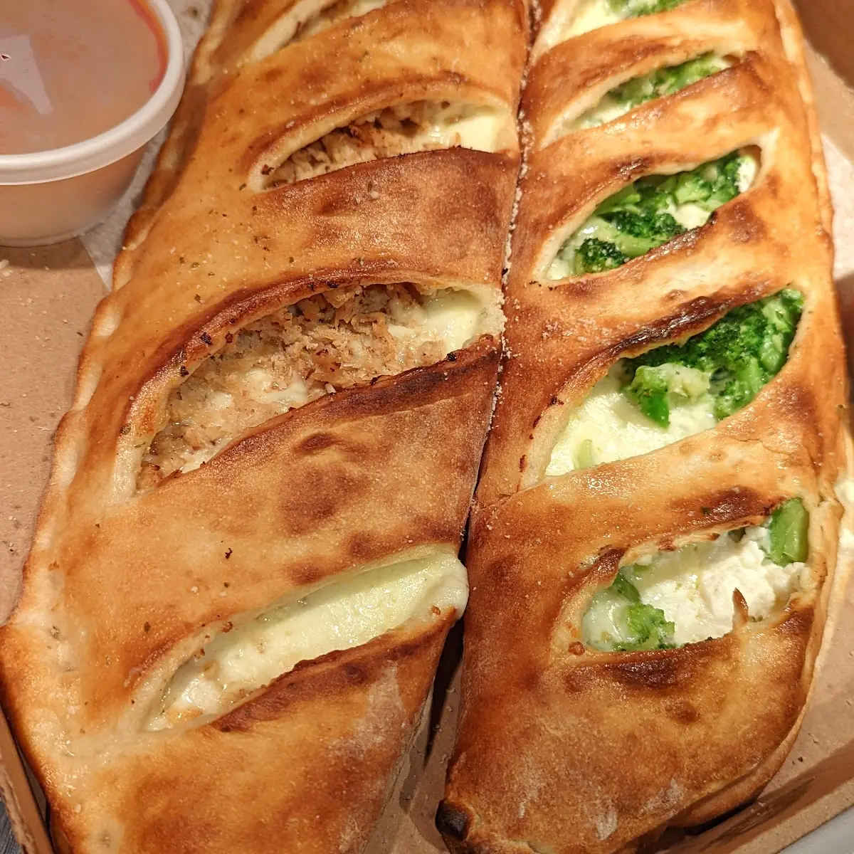 Chicken Cheesesteak Boli & Veggie Calzone