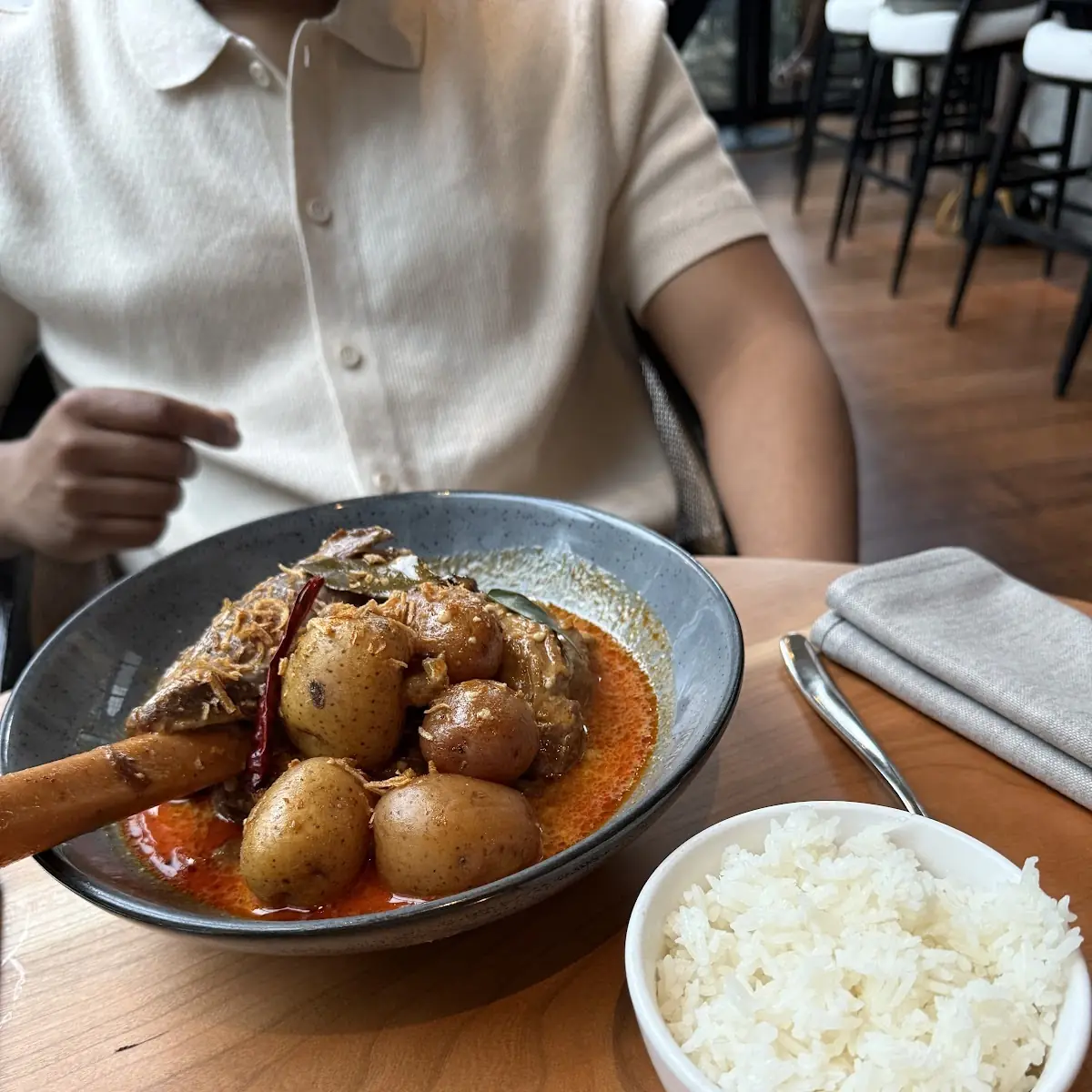 Elysian Fields Farm Lamb Shank Massaman Curry Potato
