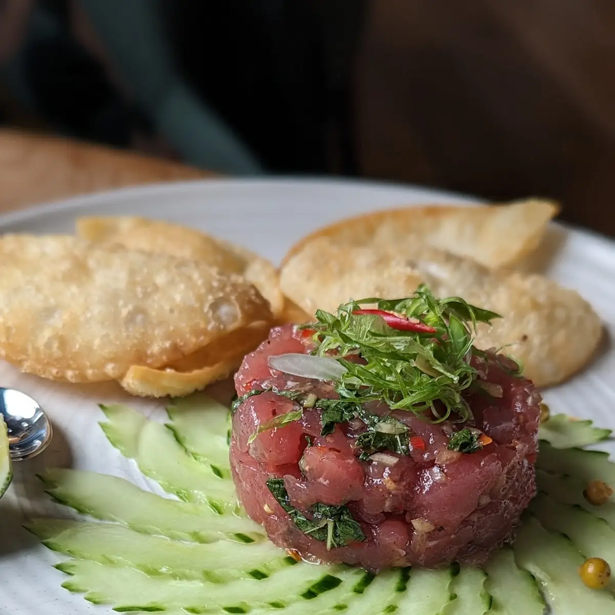 Spicy Tuna Tartare with Crispy Chips