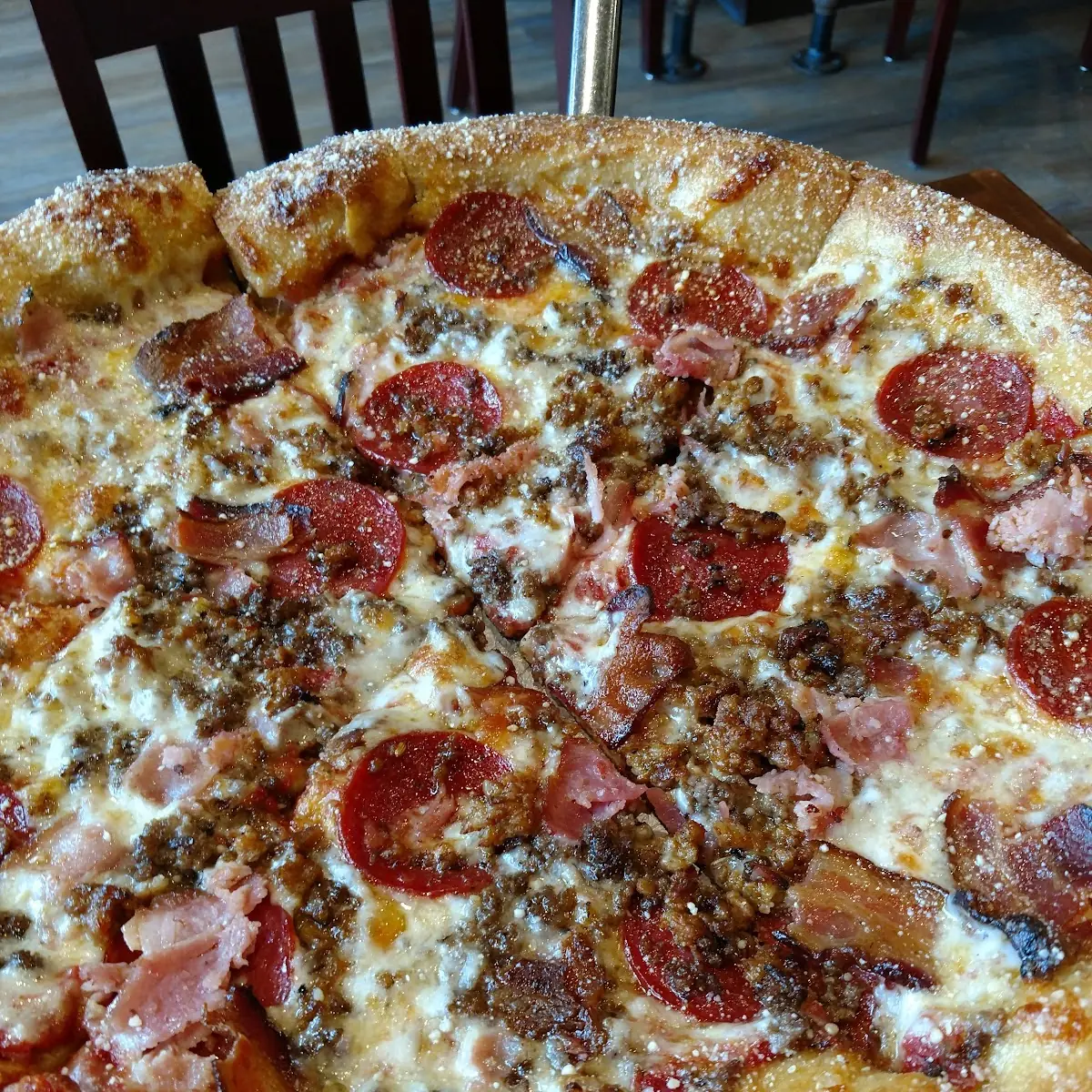 Sausage and Pepperoni Pizza