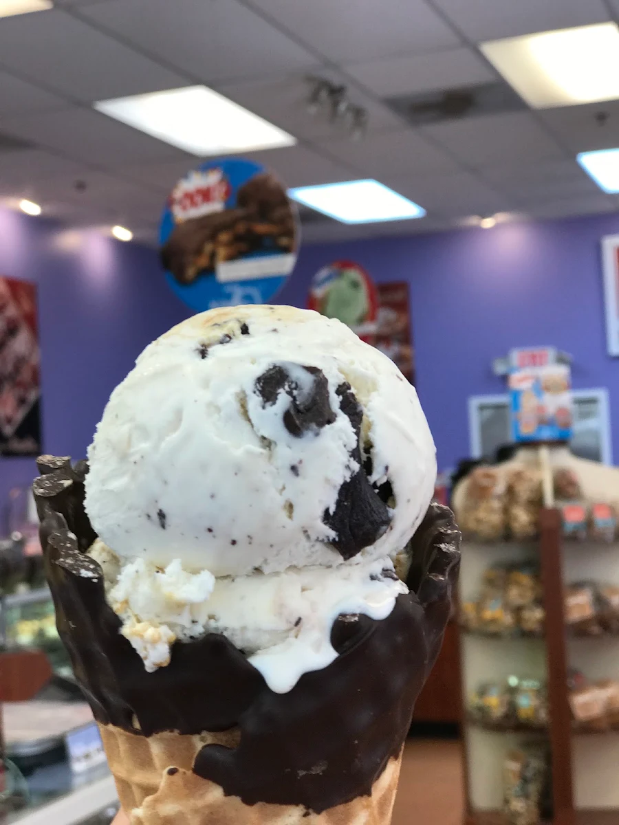 Cookies and Cream Ice Cream Cone