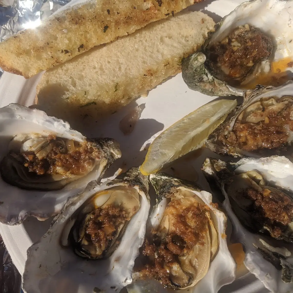 Grilled Oysters with Chorizo