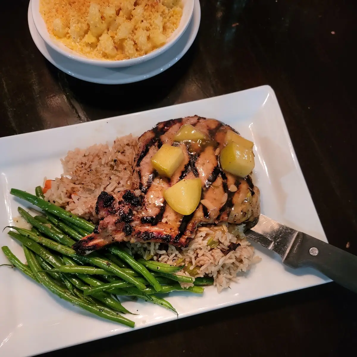 Apple Bourbon Pork Chop