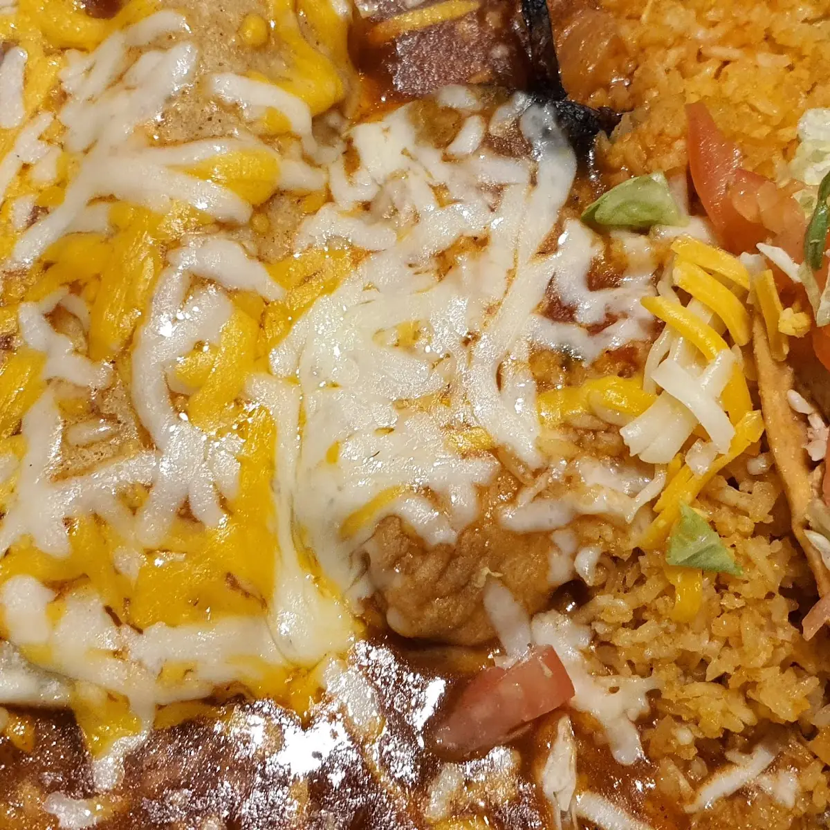 Taco Chile Relleno and Enchilada