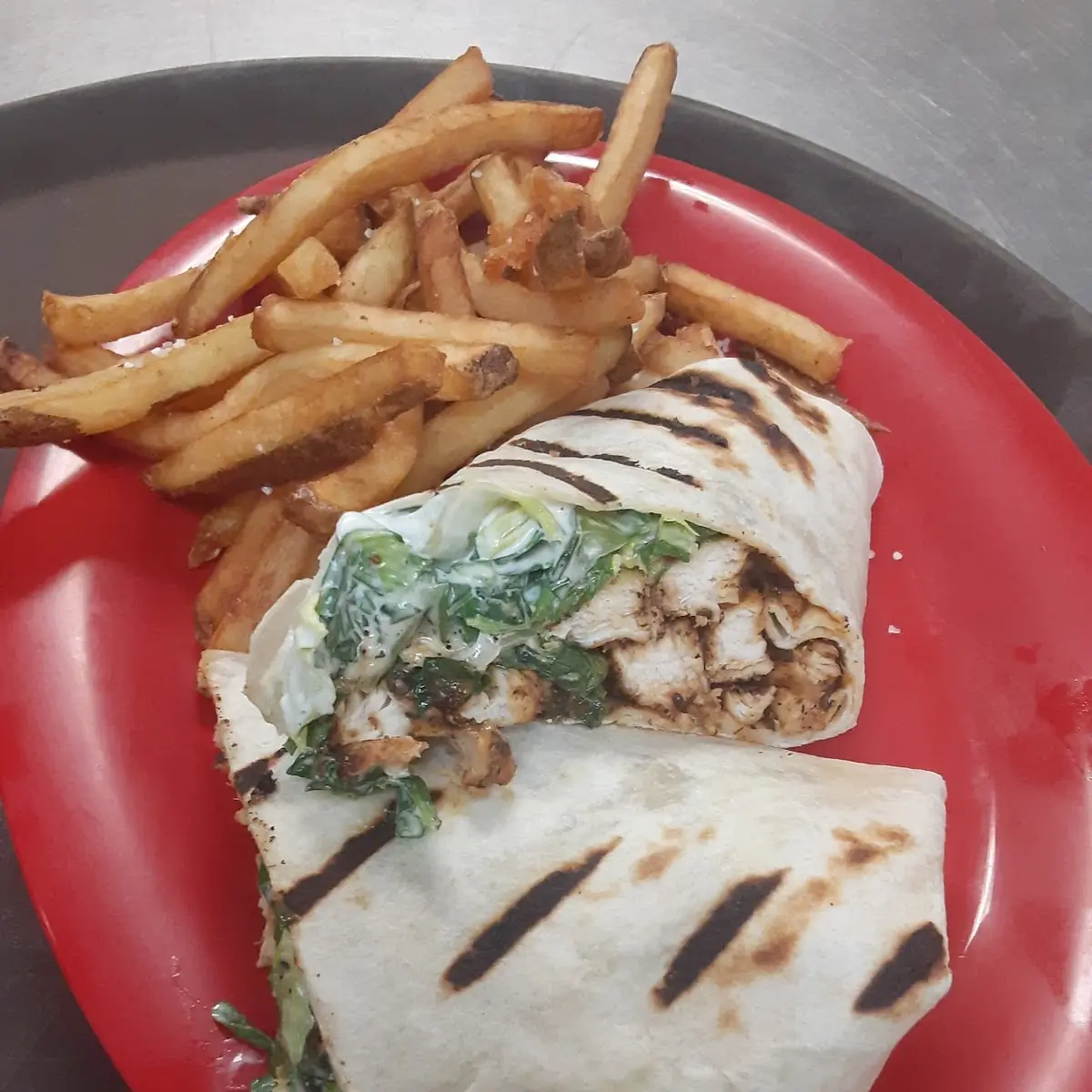 Blackened Chicken Caesar Wrap