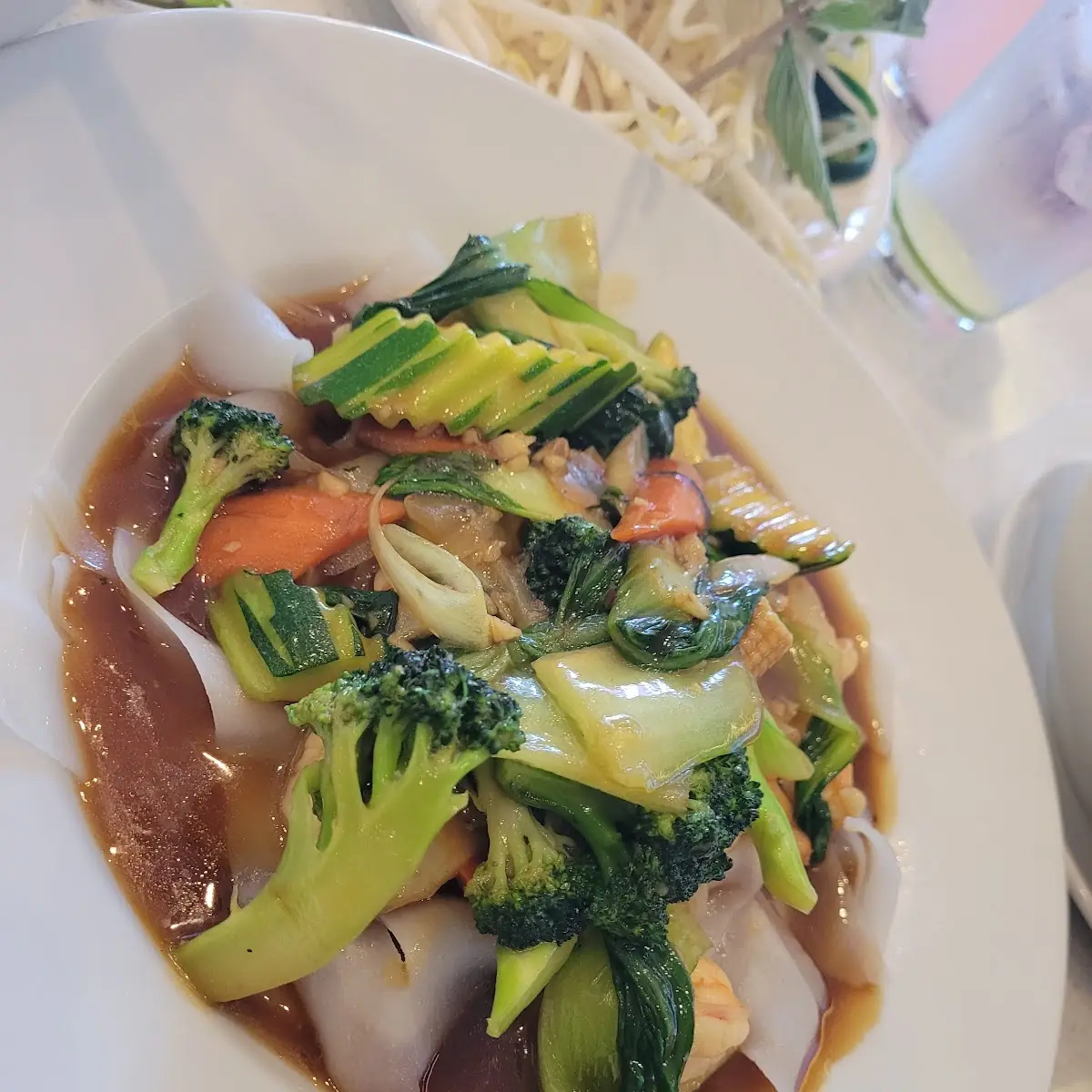 Flat Rice Noodles with Shrimp