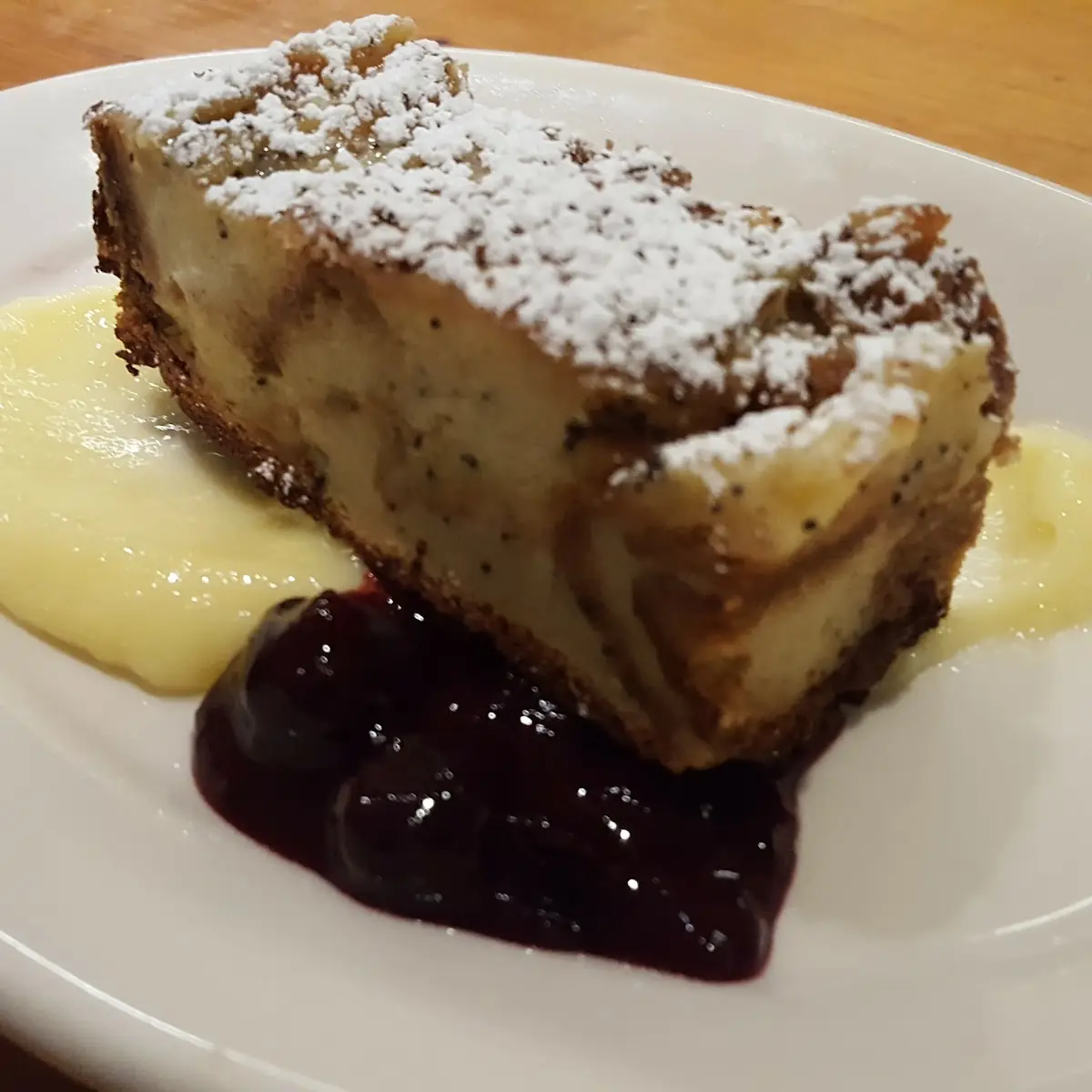 Lemon Poppy Seed Bread Pudding