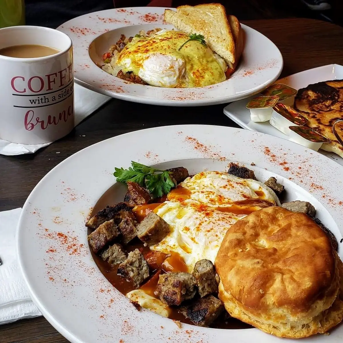 Biscuit Brisket Benedict