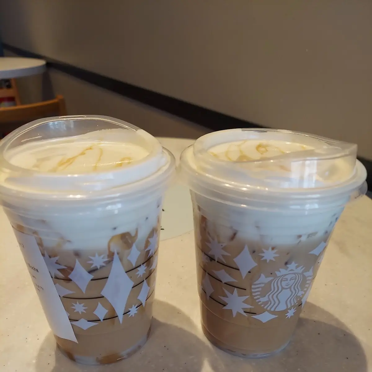 Iced White Mocha with Vanilla Cold Foam