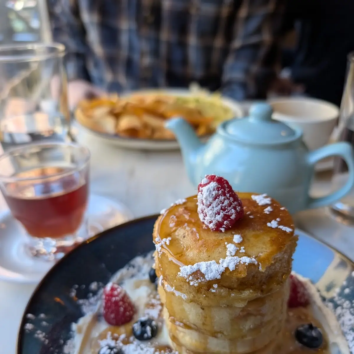 Mascarpone Pancakes with Fresh Berries