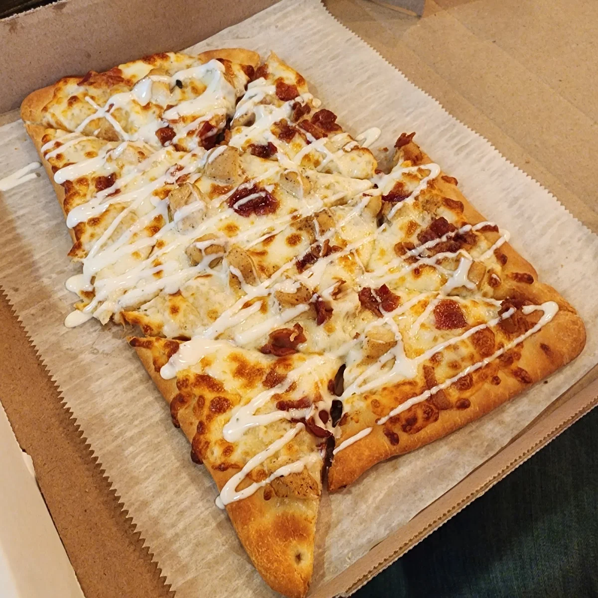 Chicken Bacon Ranch Pizza