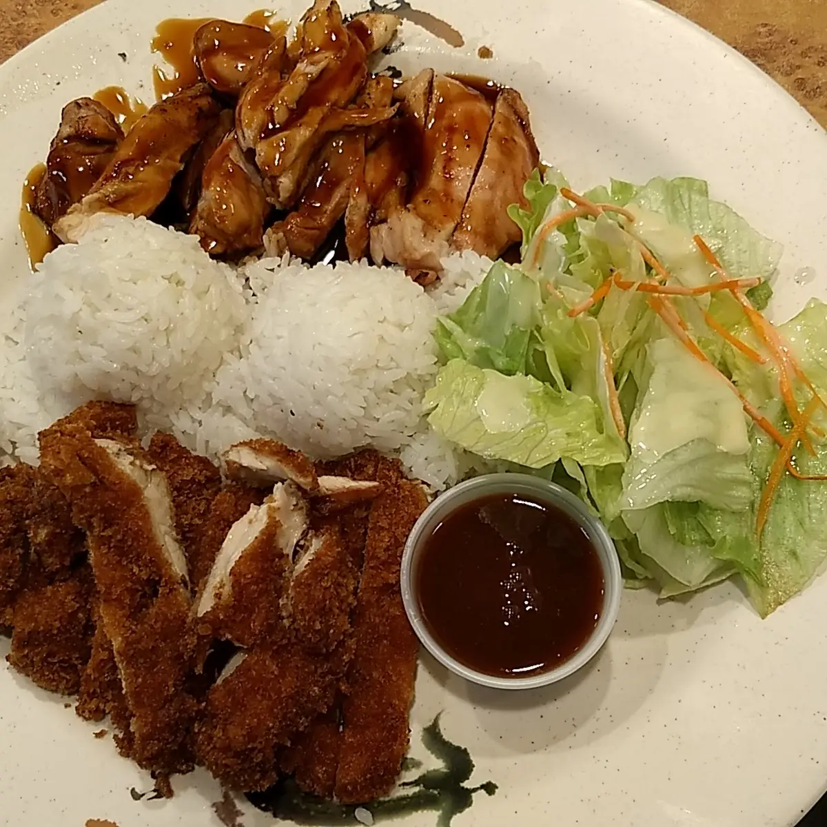 Chicken Katsu and Teriyaki Chicken Combo