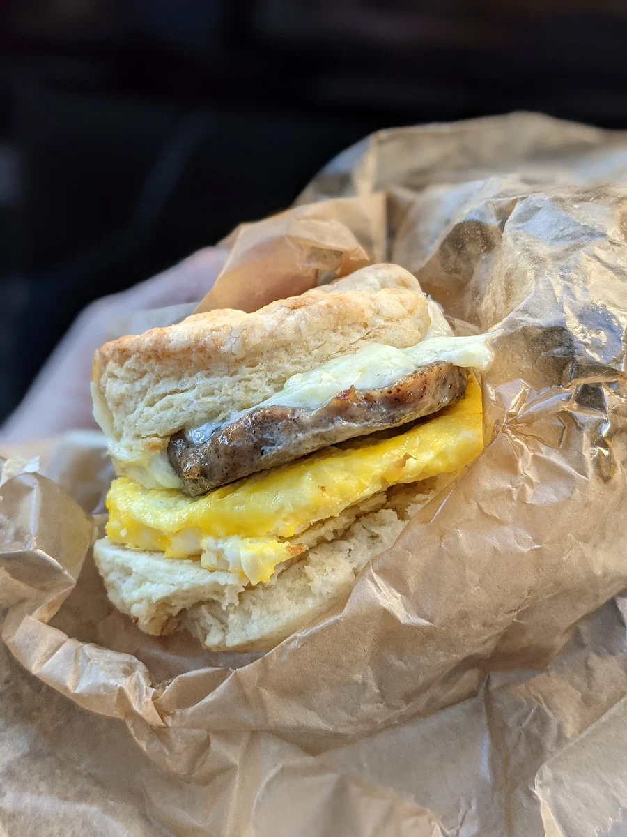 Sausage Egg and Cheese Sandwich