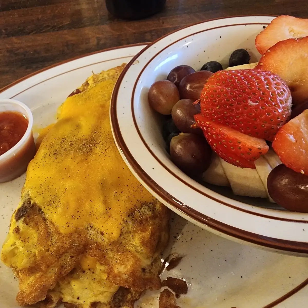 Sausage Bacon Cheese Omelette