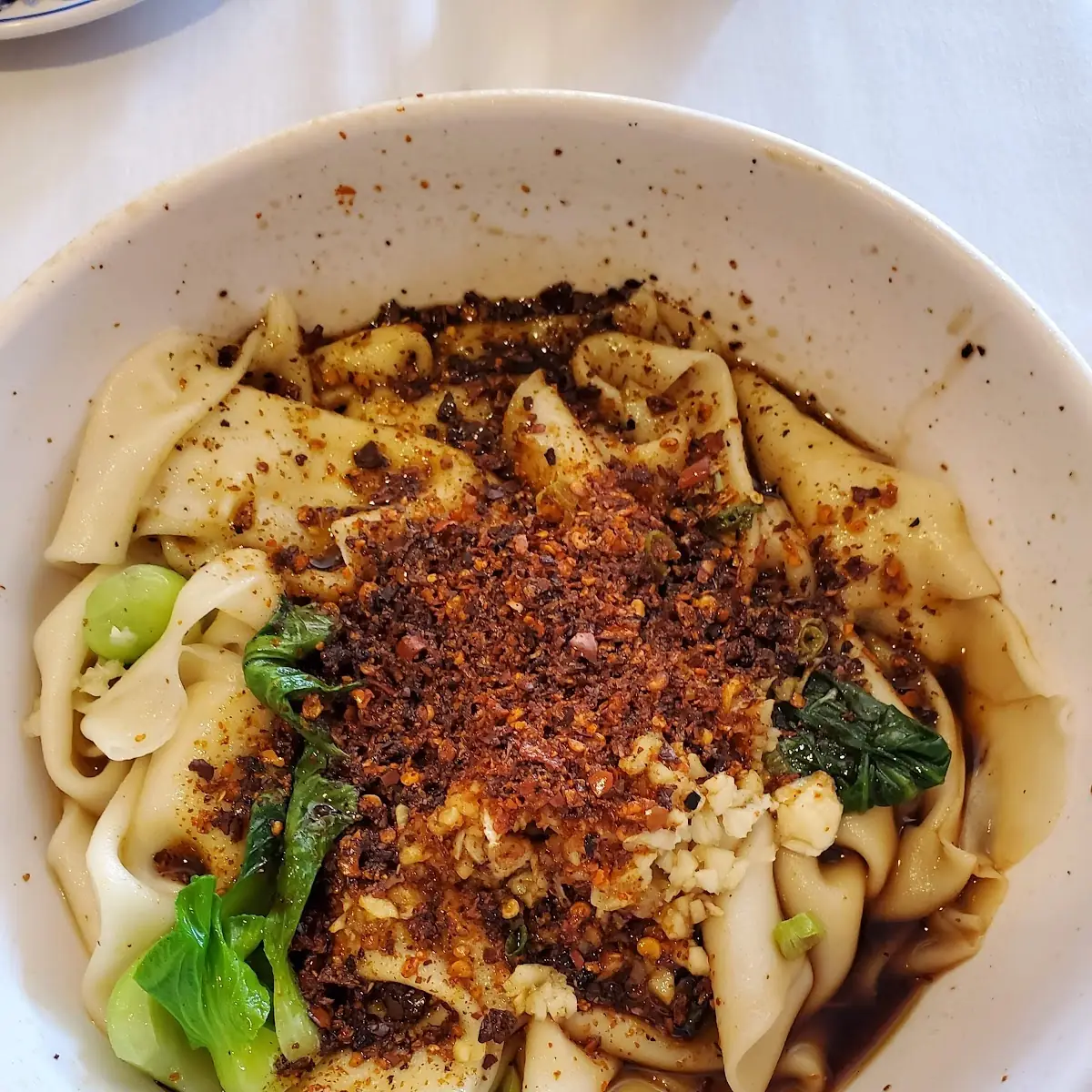 Spicy Hot Oil Seared Hand Pulled Noodles