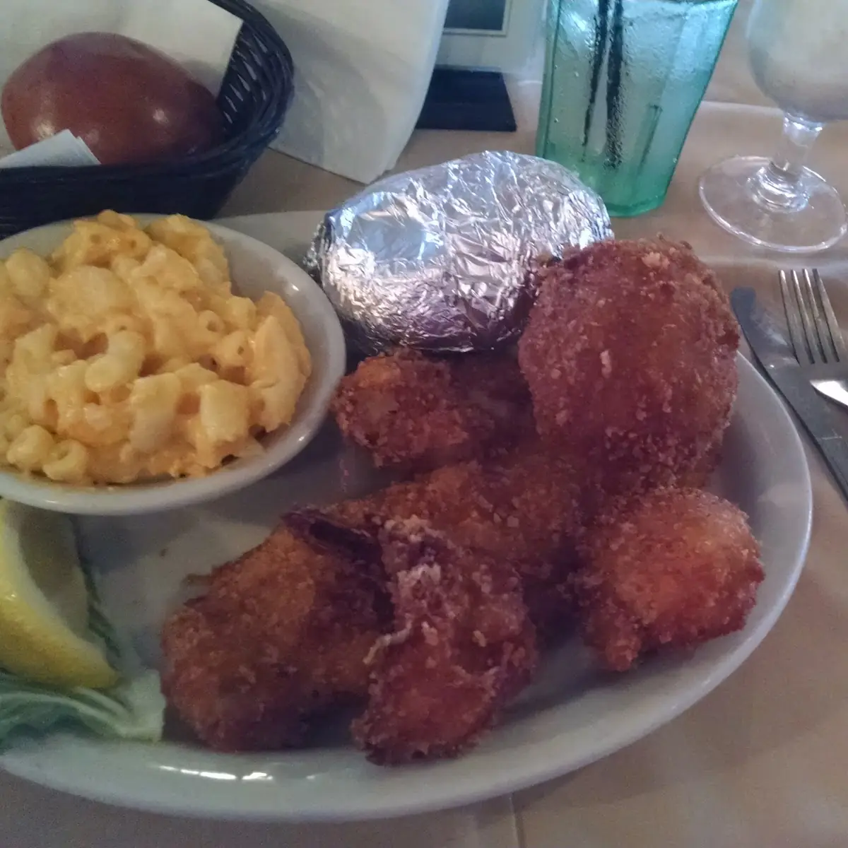Fried Crab Cake Platter