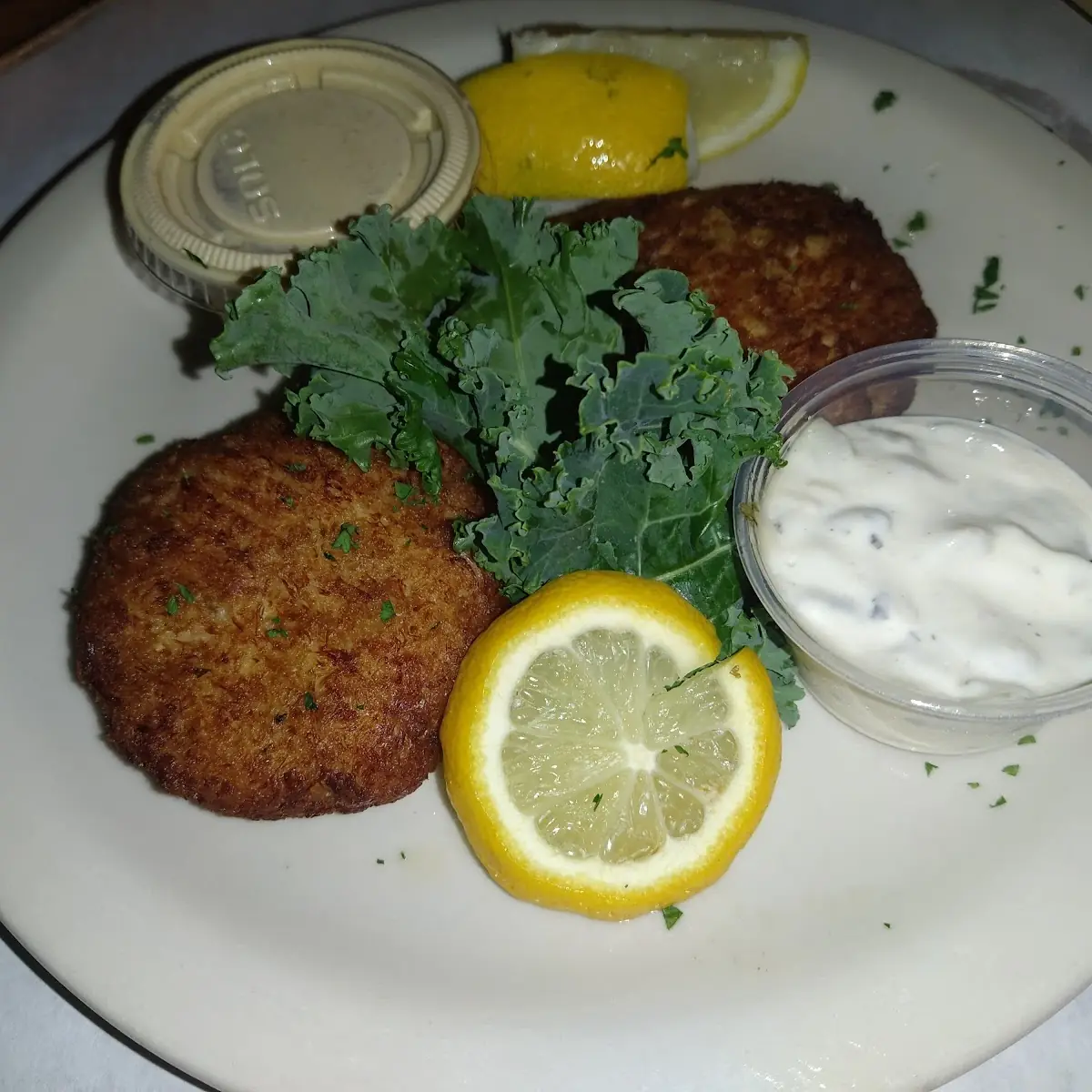 Seafood Crab Cakes with Dipping Sauce