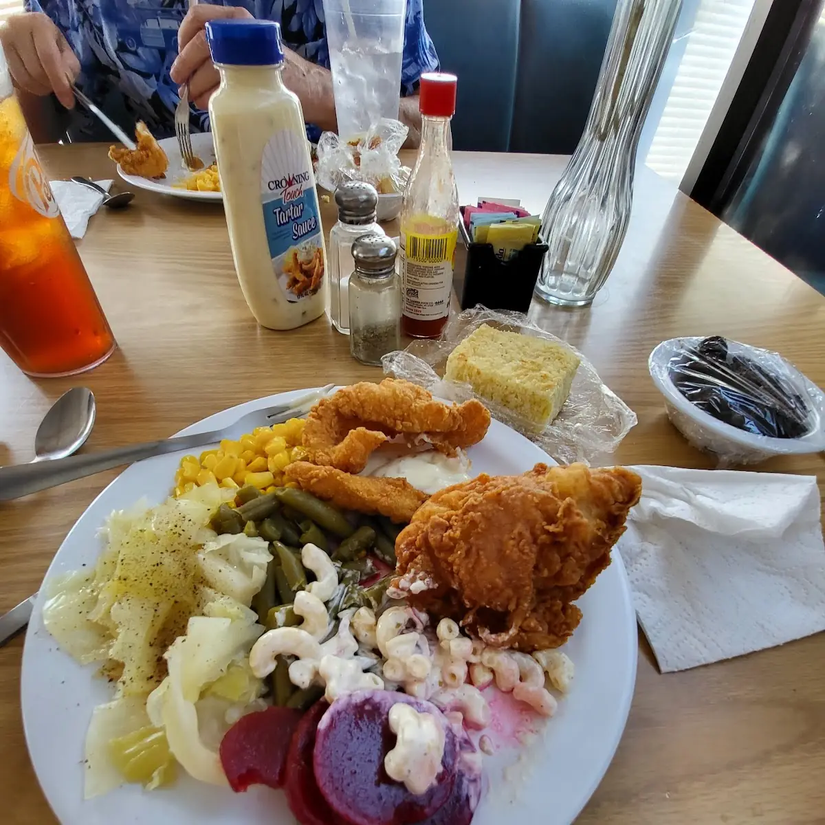 Cat Fish Fried Chicken Vegetables