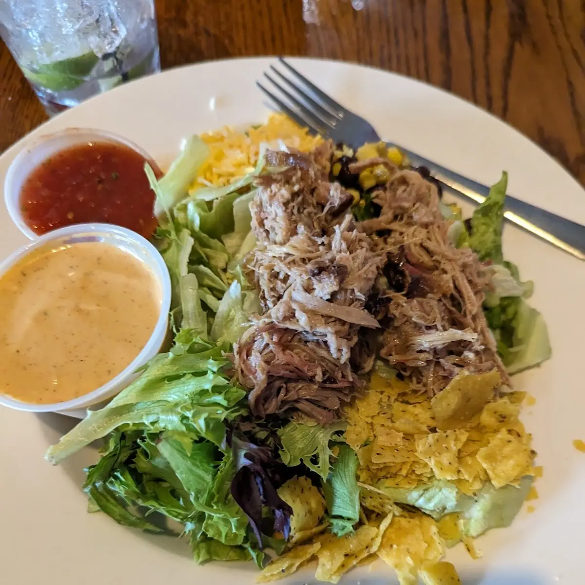 Tex Mex Salad with Pulled Pork