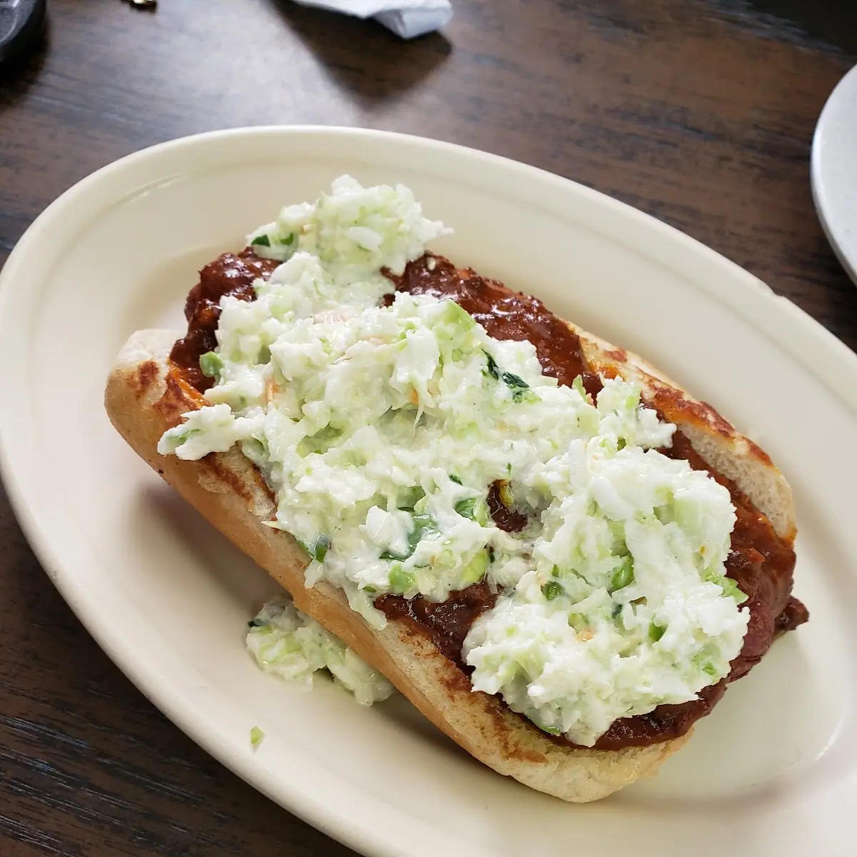 Chili Dog with Slaw