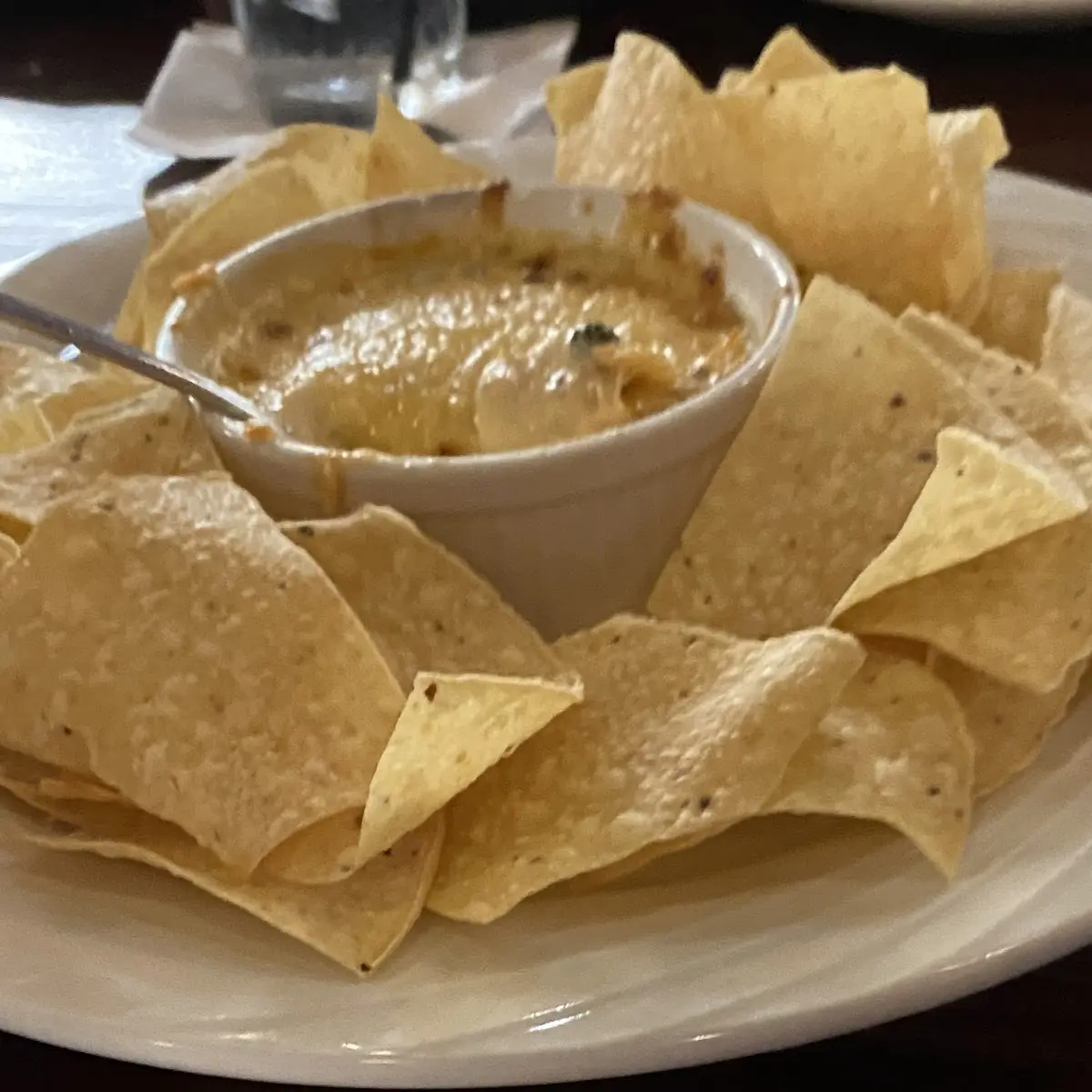 Spinach Artichoke Dip with Tortilla Chips