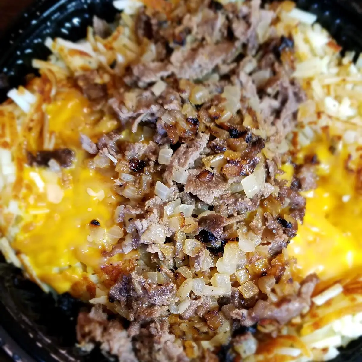 Steak and Cheese Hash Browns
