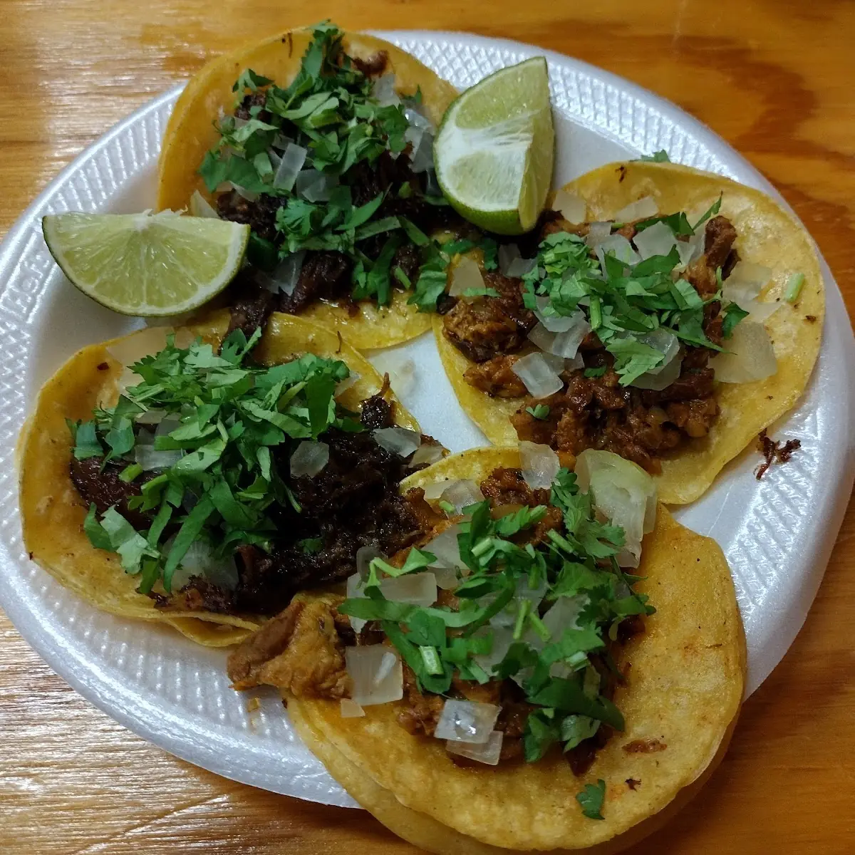 Chicken Tacos and Barbacoa Tacos