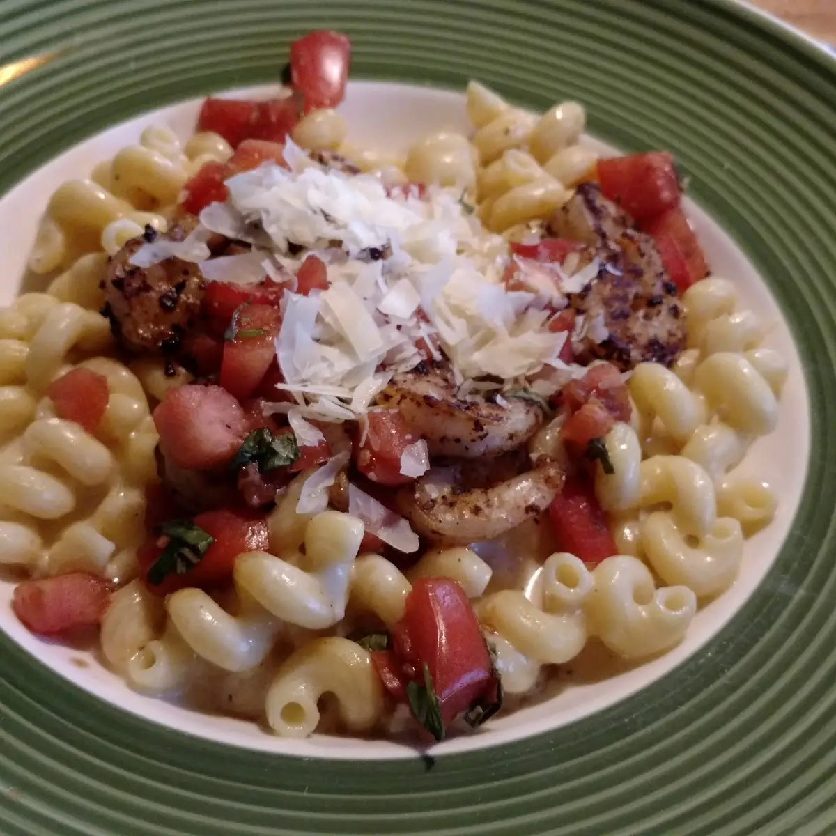 Pasta with Grilled Shrimp