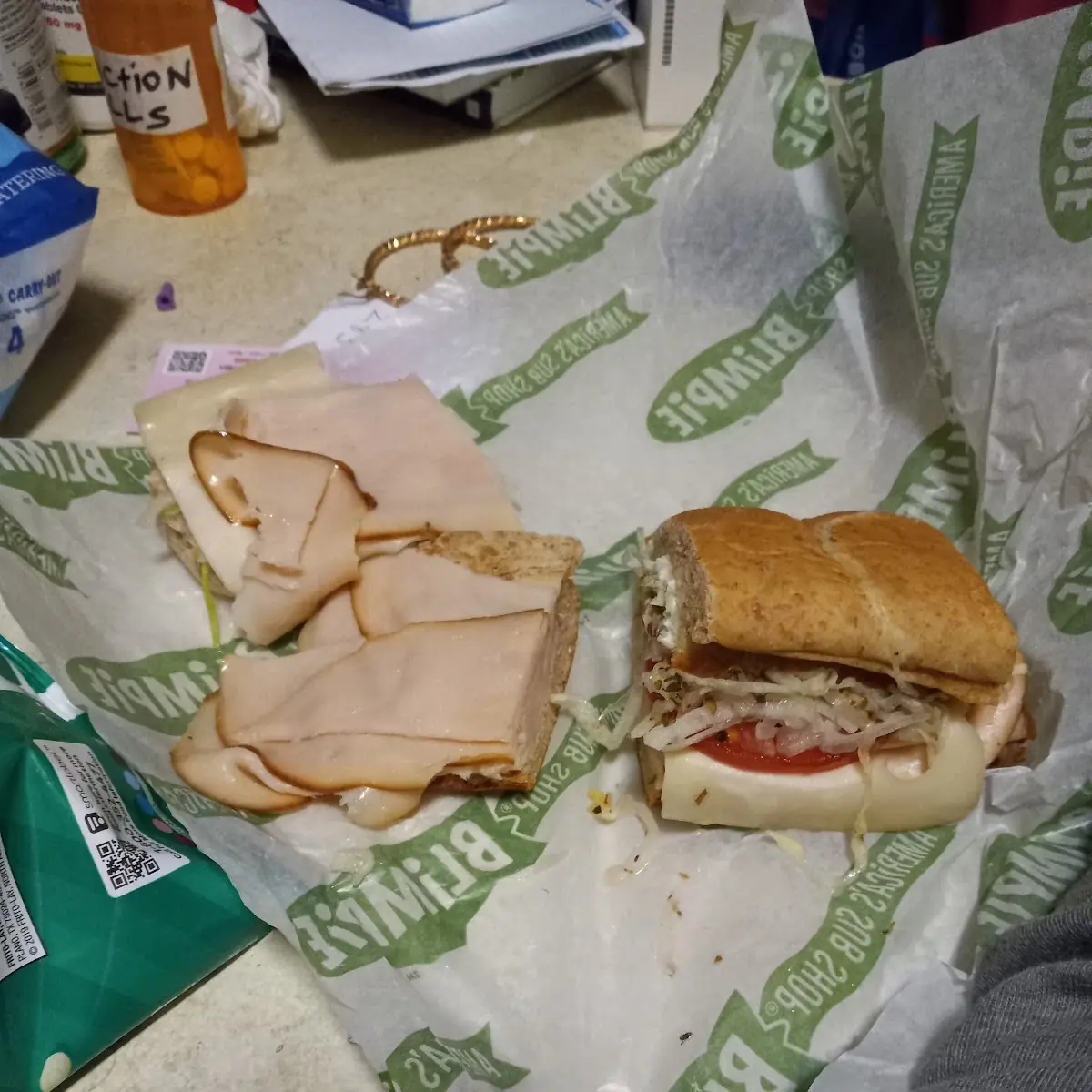 Turkey and Cheese Sandwich