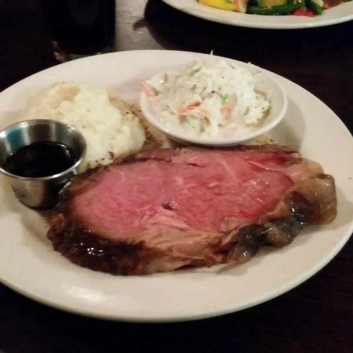 Prime Rib Medium Rare Baked Potato