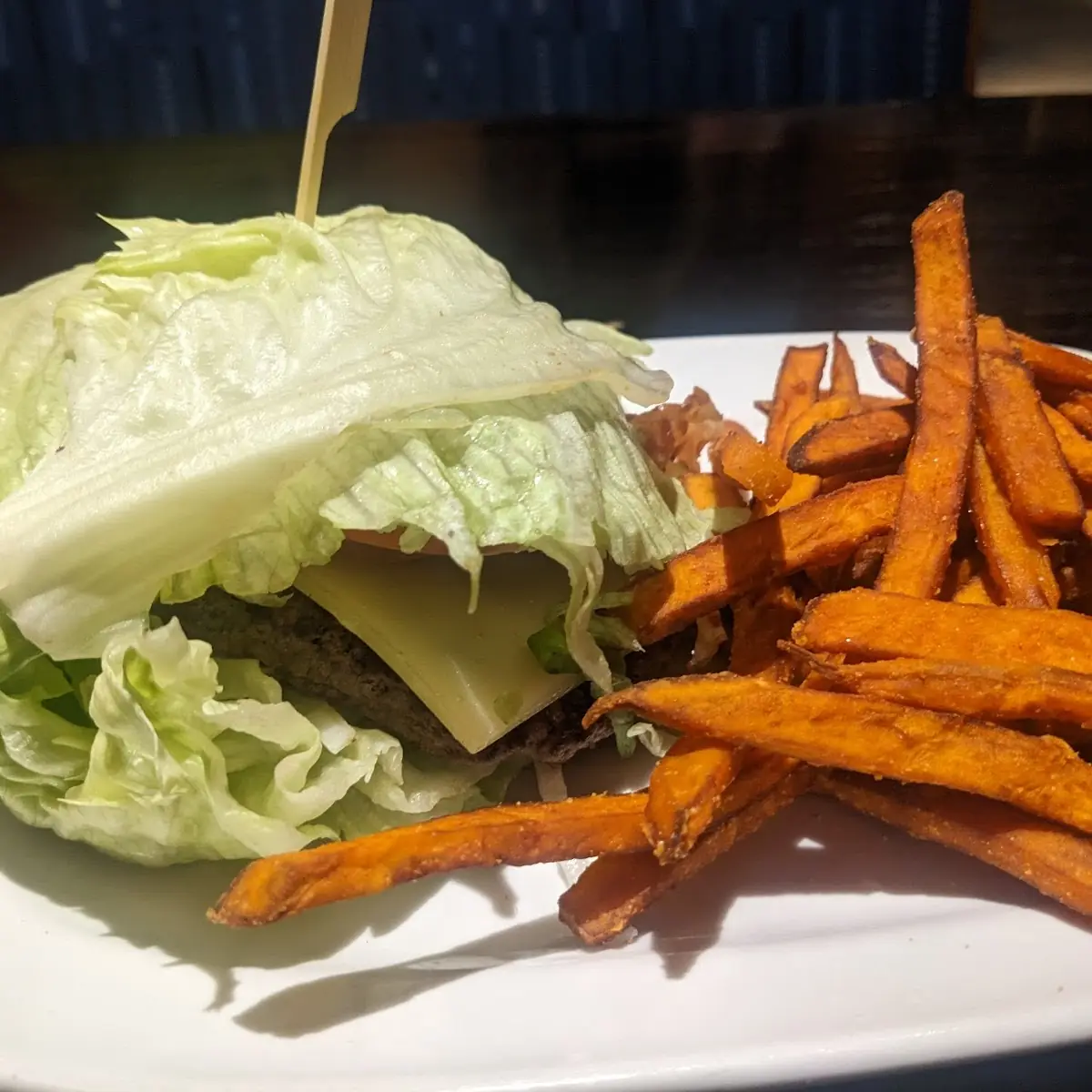 Avocado Bacon Burger Lettuce Wrap