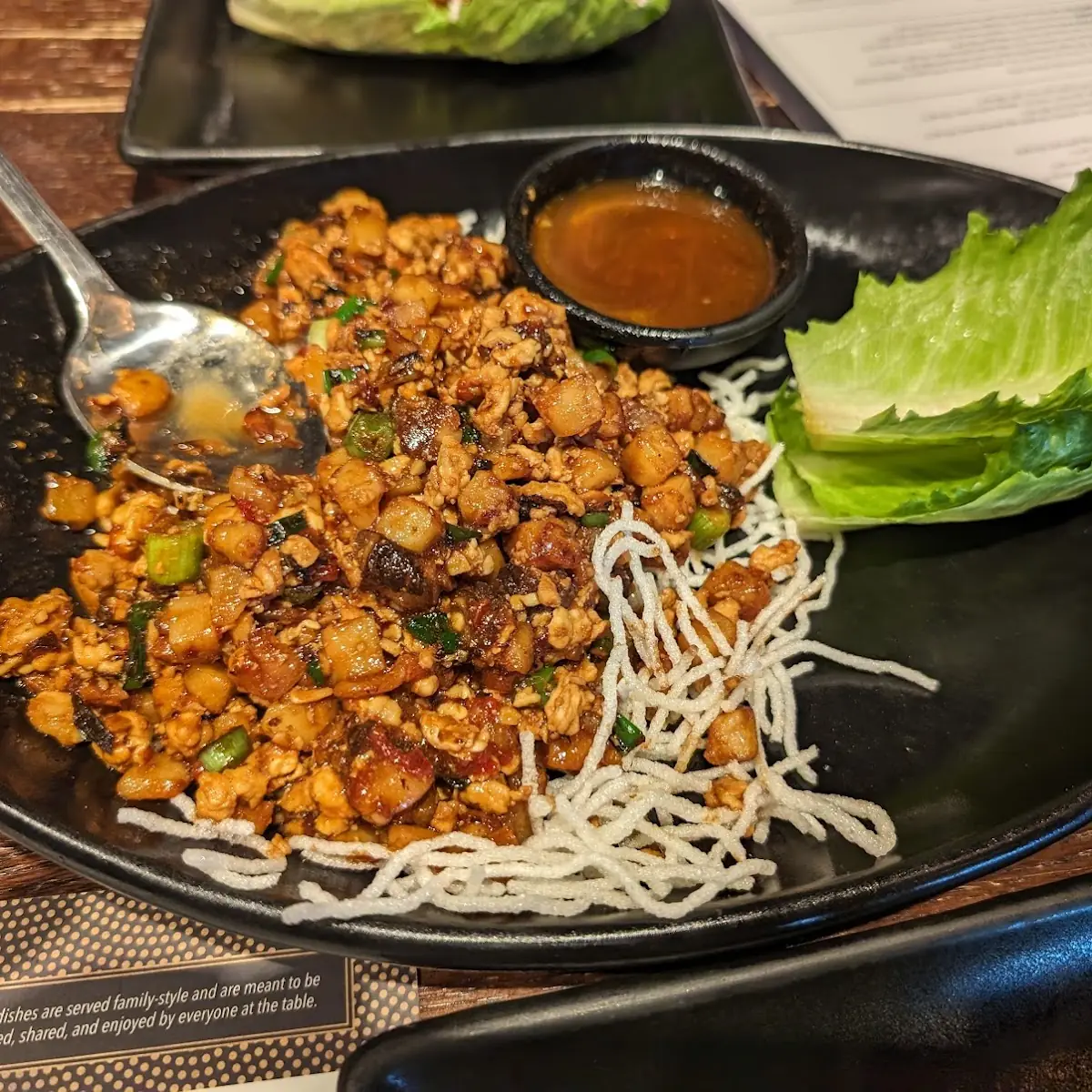Spicy Chicken Lettuce Wraps
