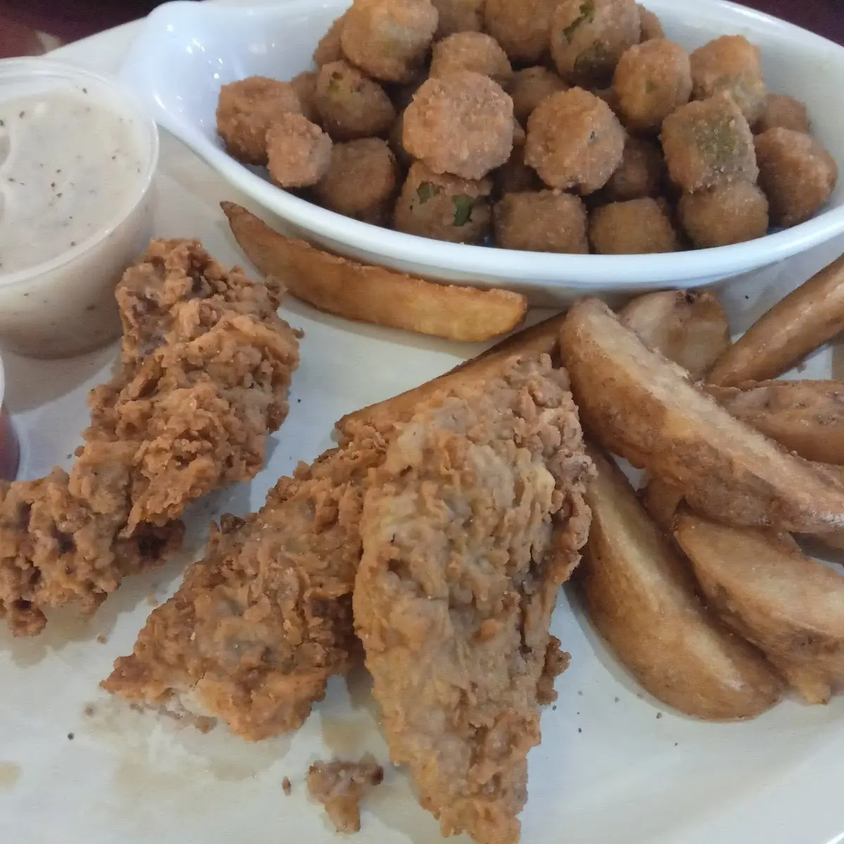 Chicken Fried Steak Fingers Okra