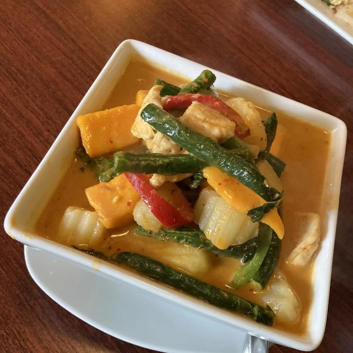 Panang Curry with Potatoes and Mango