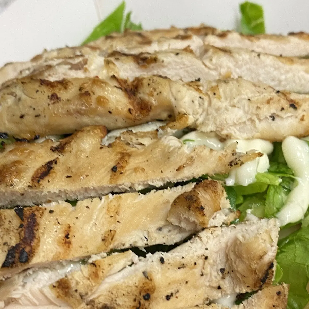 Salad with Sliced Chicken