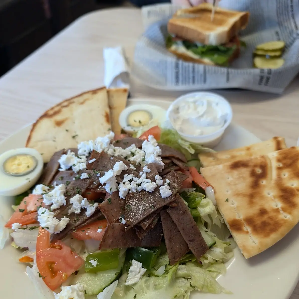 Cheddar Cheese & Gyro Sauce