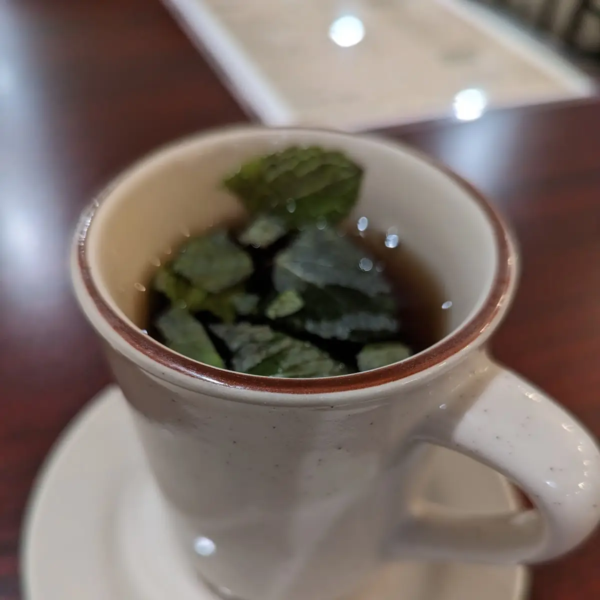 Hot Mint Tea