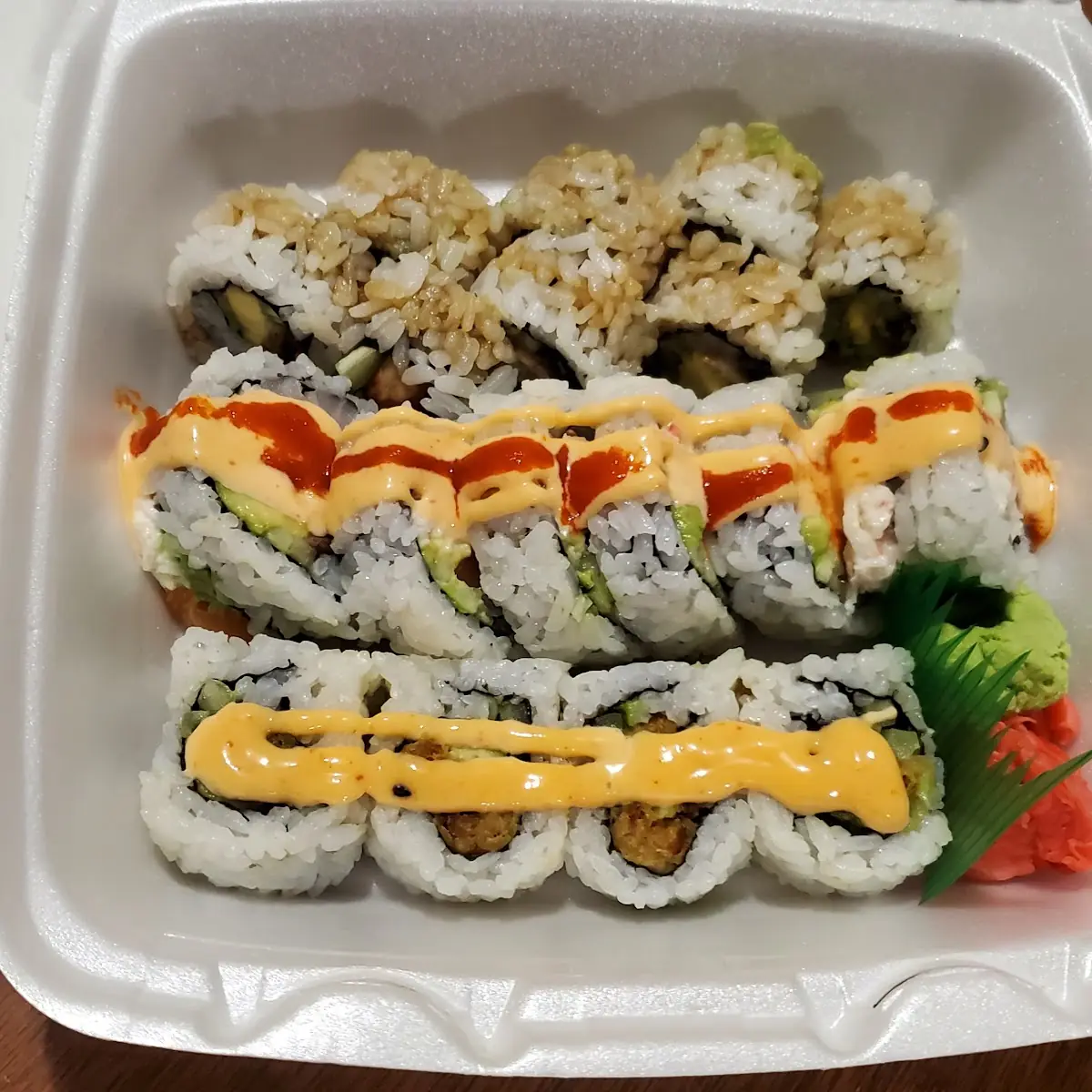 Avocado Roll & Veggie Tempura Roll