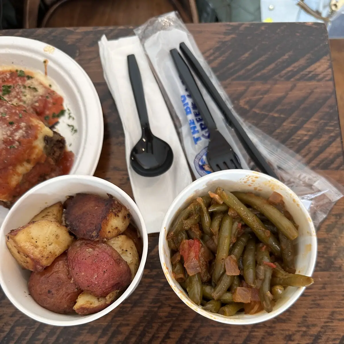 Roasted Potatoes and Green Beans