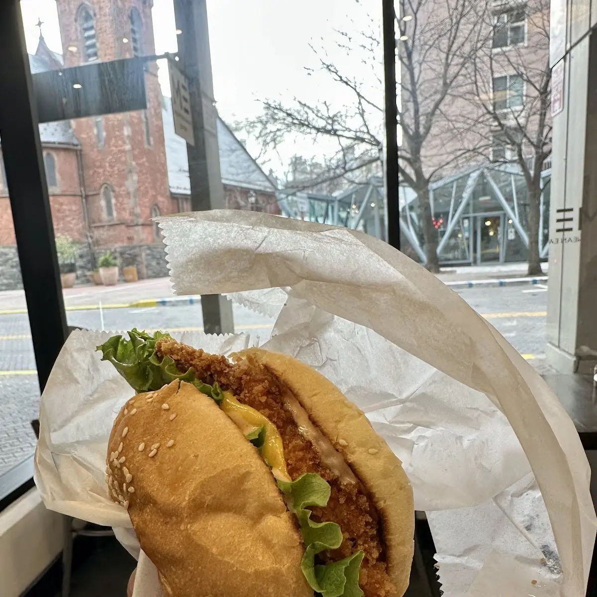 Crispy Chicken Pita Burger